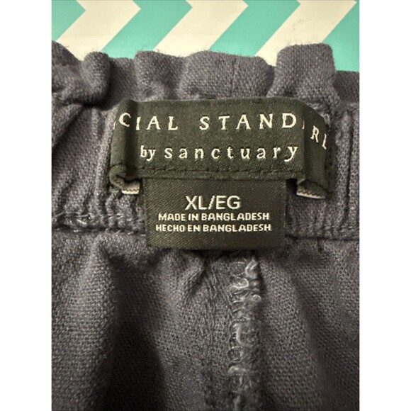 Sanctuary Social Standard Blue Solstice Pants Pull on Joggers Linen Blend Sz XL - Picture 8 of 12